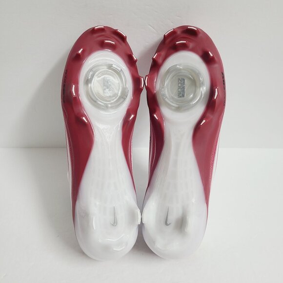 NEW Nike Air Zoom Vapor 1 Pro Football Cleats HM8850-102 Size 7.5 White Red main image 7